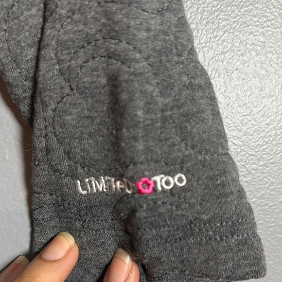 Limited Too Gray Puffer Coat with Quilted Design - Picture 2 of 7